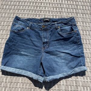 D. Jeans Women's Dark Blue Jean Shorts